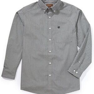 Ariat Men's Monochrome Checkered Button Down Shirt